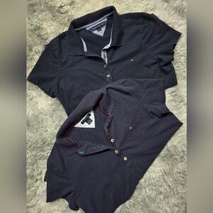 Tommy Hilfiger Navy/Blue Polo Shirts Size Medium